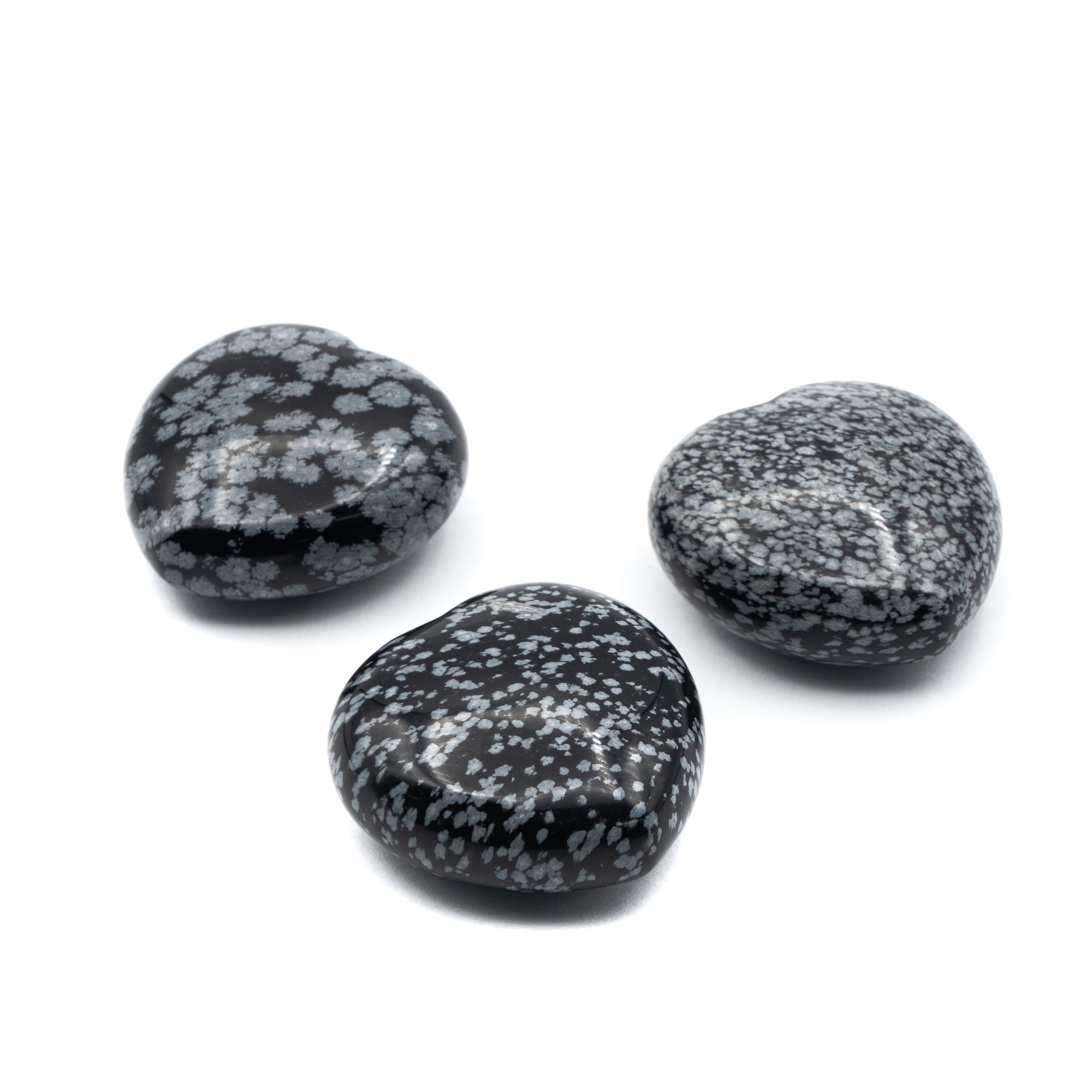 Obsidian - Snowflake Heart $45